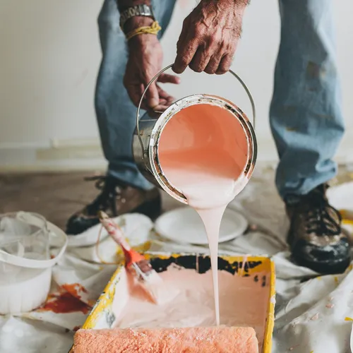 Pintura Multiuso Premium Para Pisos Y Paredes 4lts Acabado Mate Color Rojo Óxido