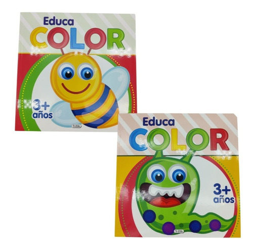 Set De 2 Libros Para Colorear (niños De 2 A 3 Años) Saldaña