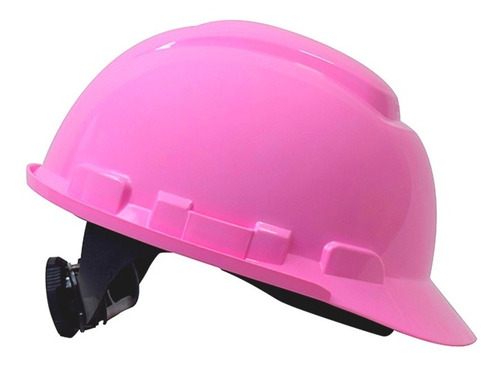 Casco Seguridad Mujer Rosado Ingeniera Ajuste Ratchet