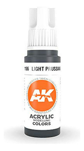 Ak Interactive 3rd Gen Acrylic Light Prussian Blue 17ml - He