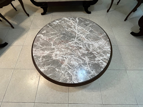 Juego De Sala Con Mesa De Centro De Mármol Y 2 Laterales Beige (Usado)