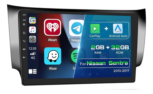 Estéreo Para Nissan Sentra 2013-2017 Android Carplay 2+32g