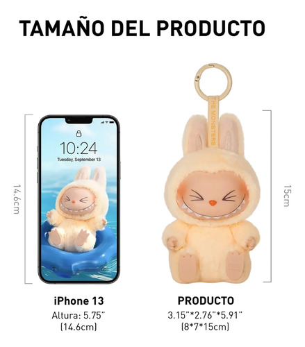 Muñeca Sorpresa Labubu Suave Have A Seat Pop Smart X1 Unidad
