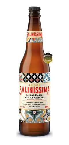 Cachaça Saliníssima Ouro 600ml