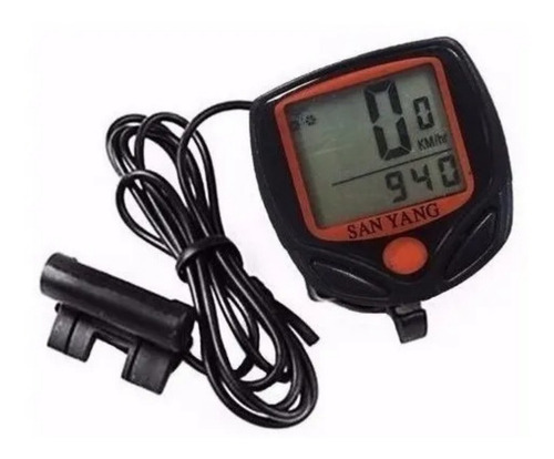 Imagem 3 de 8 de Ciclocomputador Velocimetro Bike Com Fio Prova D'água Sb318