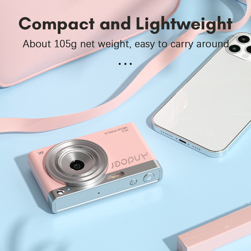 Videocámara Digital Compacta 4k Andoer De 50 Megapíxeles