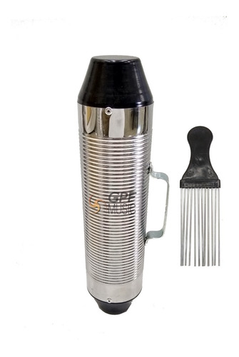 Guiro Torpedo Con Shaker Metalico Con Peine Percusion