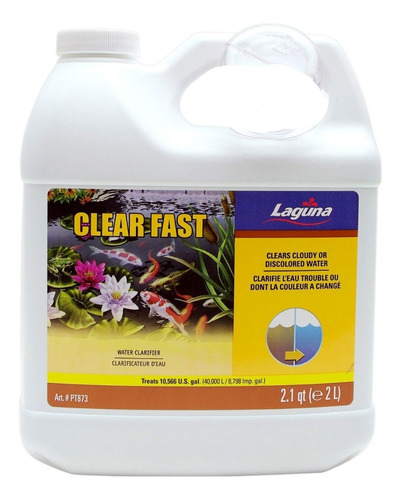 Clear Fast 2lt-  Anti-algas Clarificante Aquário Lago