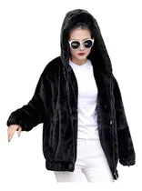 Comprar Campera Con Capucha Elástico Polar Peluda Calentita Uniteduy