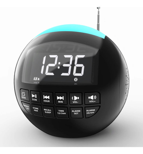 Radio Reloj Despertador Raynic Bluetooth Cargador Usb Luz 7