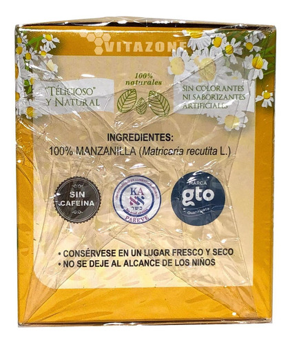 Imagen 3 de 4 de Té Manzanilla 36 Sobres Therbal
