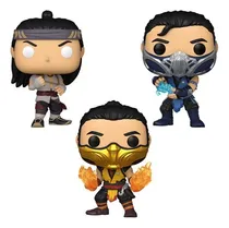 Comprar Funko Pop! Mortal Kombat Scorpion Liu Kang Sub-zero 3 Pack