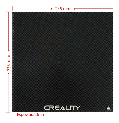 Base de mesa Creality Ender Ultrabase de vidrio templado de carbono