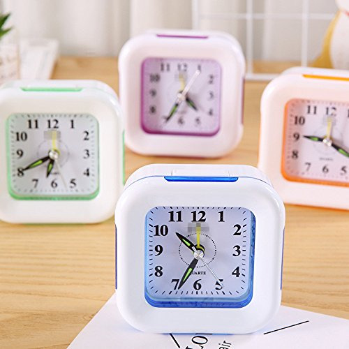 Reloj Despertador Cuadrado Creativo Luz Nocturna Para Niño