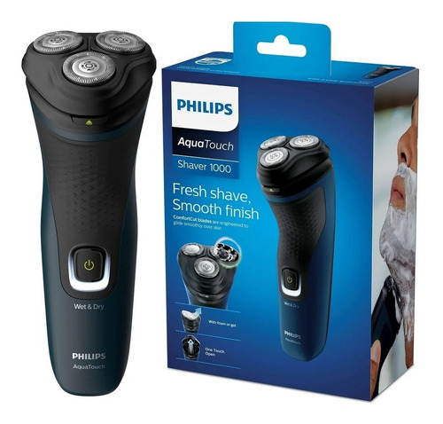 Afeitadora Philips AquaTouch 1000 S1121 azul malibú 100V/240V