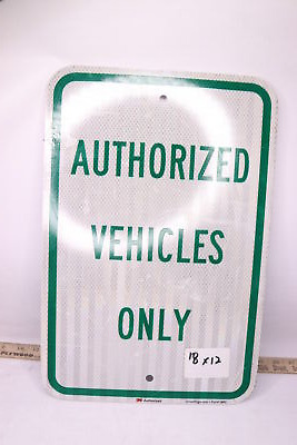 Smartsign Reserved Parking Sign Authorized Vehicles Only Ttf