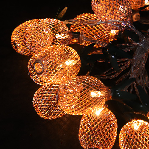 Cadena De Luces Colgantes Con Forma De Piña