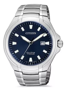 Reloj Citizen Hombre Bm7430-89l Titanio Eco Agenteoficial M Color de la malla Plateada Color del bisel Plateado Color del fondo Azul