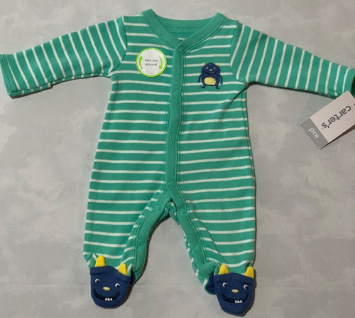 Carters Osito Enterito Pijama Para Prematuros De Algodón