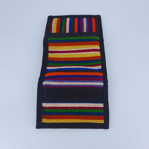 Billetera Para Hombre Aguayo Antiguo Náutica Abrojo Dospalta Multicolor A Elección Aguayo Rayas