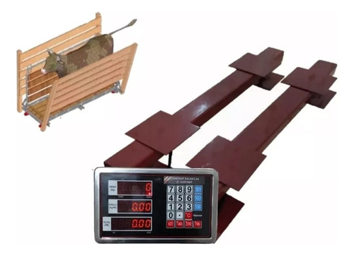 Balança Barra Para Gado 95cm Bateria Tronco, Brete, Gaiola
