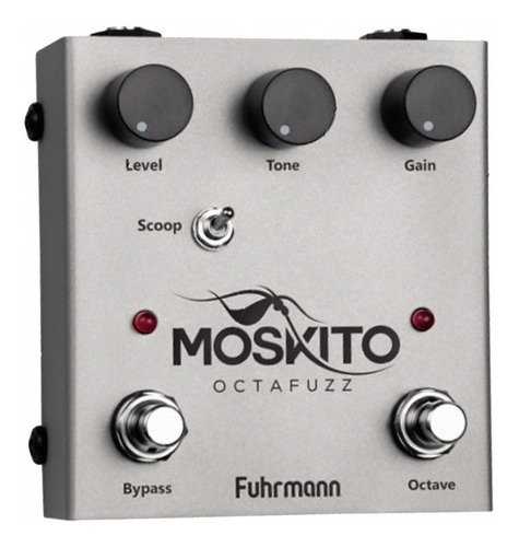 Imagem 2 de 5 de Pedal de efeito para instrumento de cordas Fuhrmann Moskito OZ10 prateado