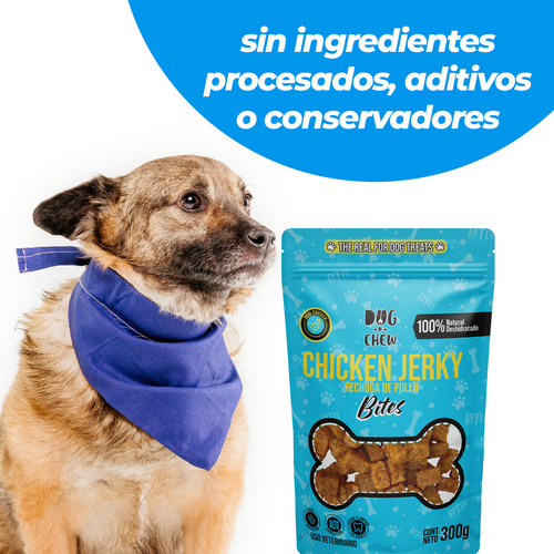 Dog-o-chew, Premio Perro, Bites De Pollo, Chicken Jerky 500g