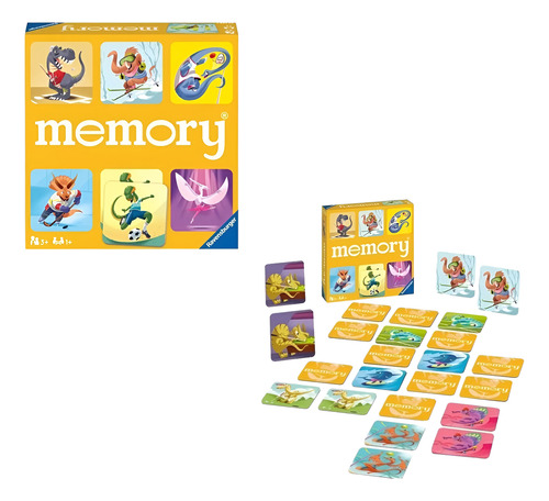Memoria Dinos Deportes Ravensburger Juego De Mesa Memory