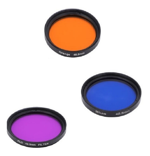 Kit Filtros Naranja Azul Fld 58mm Canon Nikon Sony Polarizad