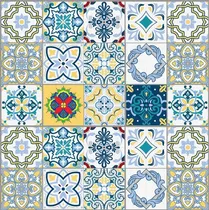 Comprar Plancha Vinilo Lamina Azulejo Mosaico Piso Adhesivo 2x0.70m Color 14 Aveiro