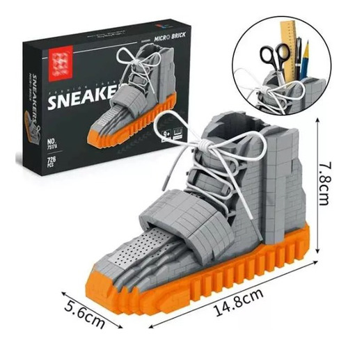 Set Kit Bloques De Construcción 3d Sneakers Miniblok Armable 726