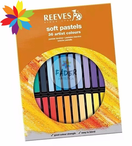 Tiza Al Pastel X36 Unidades Reeves Soft Pastels Barrio Norte