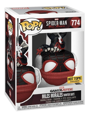 Funko Pop Miles Morales (winter Suit) #774 Hot Topic Sticker