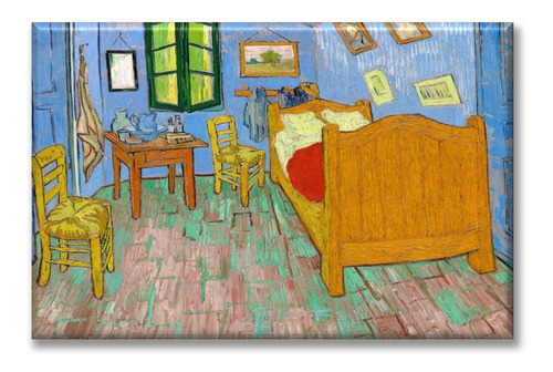 Cuadro Canva La Habitación By Vincent Van Gogh 40*60 Cm