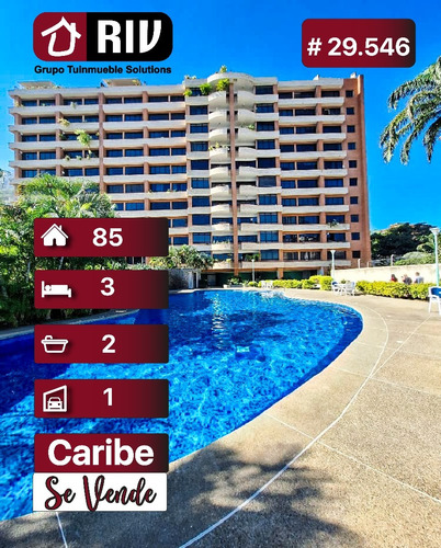 En Venta Apartamento Semi Amoblado En Zona Privilegiada De La Urbanizacion Caribe Del Estado La Guaira