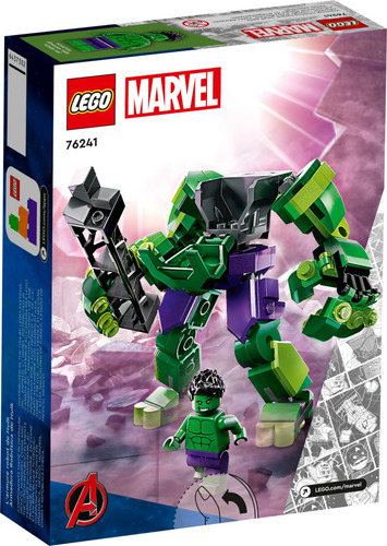 Kit Marvel Super Heroes 76241 Armadura Robô De Hulk Lego Qua