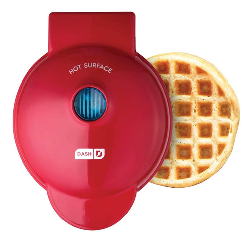 Waflera eléctrica Dash  Waffle maker color rojo 110V