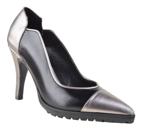 Imagen 2 de 7 de Zapatos De Mujer De Cuero Noche Nantes - Ferraro