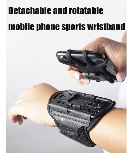 Brazalete Antebrazo Para Celular Rotativo 360 Grados