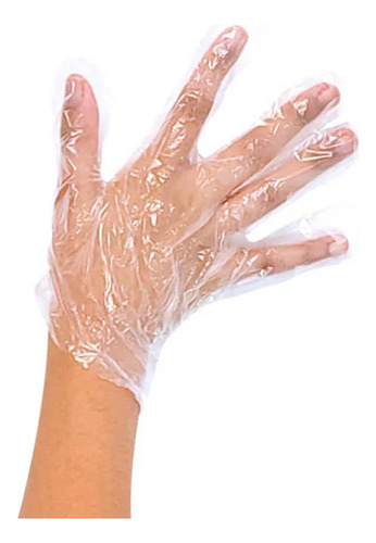 Guantes De Polietileno Transparente 100 Unidades
