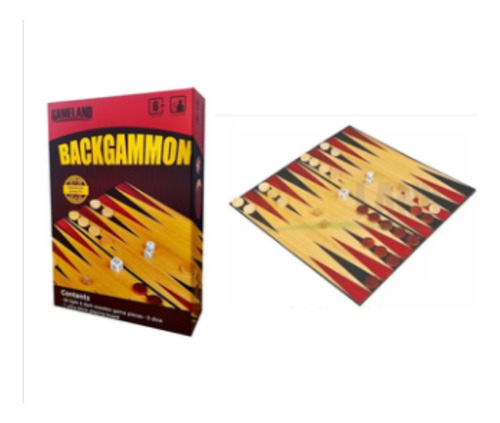 Juego De Salón Backgammon Con Tablero De 30 Piezas 6+