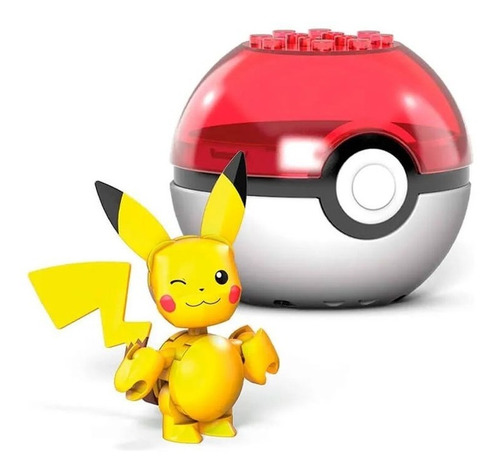 Pokebola Pokémon Pikachu  - Mega Construx
