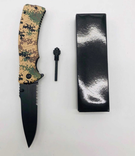 Cuchillo Tactico Con Pedernal Cuchillo Militar Cuchillo