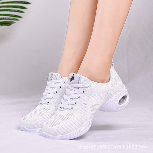 Zapatillas Deportivas Jazz Para Mujer Con Suela Suave Y De Malla