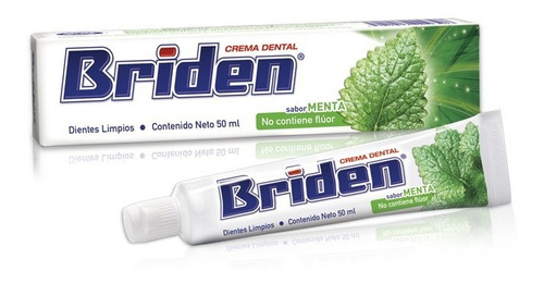 Briden Crema Dental Sin Flúor Caja 10 Pz 50ml