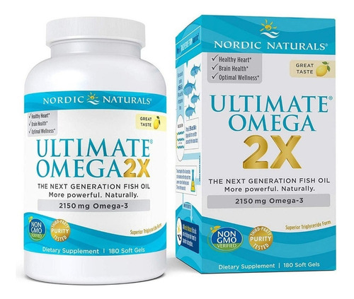 Nordic Naturals Ultimate Omega3 2x, 2150mg 180caps,