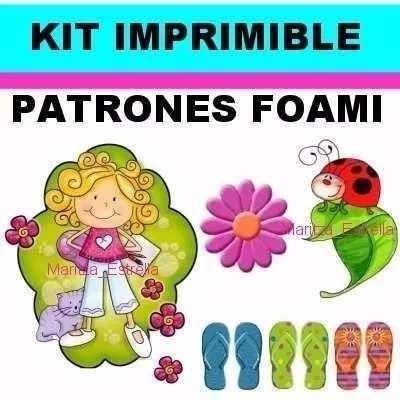 Kit Imprimible Patrones Para Foami Goma Eva