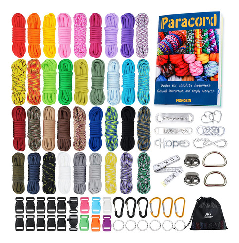 Monobin Paracord, Kit Combinado De Cuerda De Paracaidas 550 