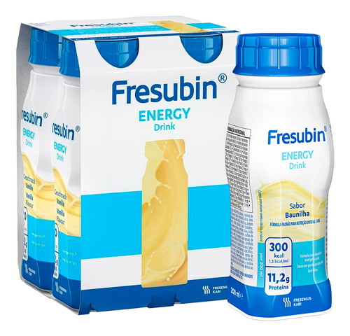 Fresubin Energy Drink 200ml - Baunilha - Kit Com 4