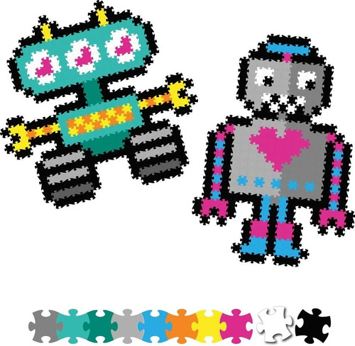 Juegos De Mesa Puzzle 700 Piezas Pixeles Jixelz Fat Brain